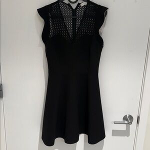 Sandro Black Lace Mini Dress